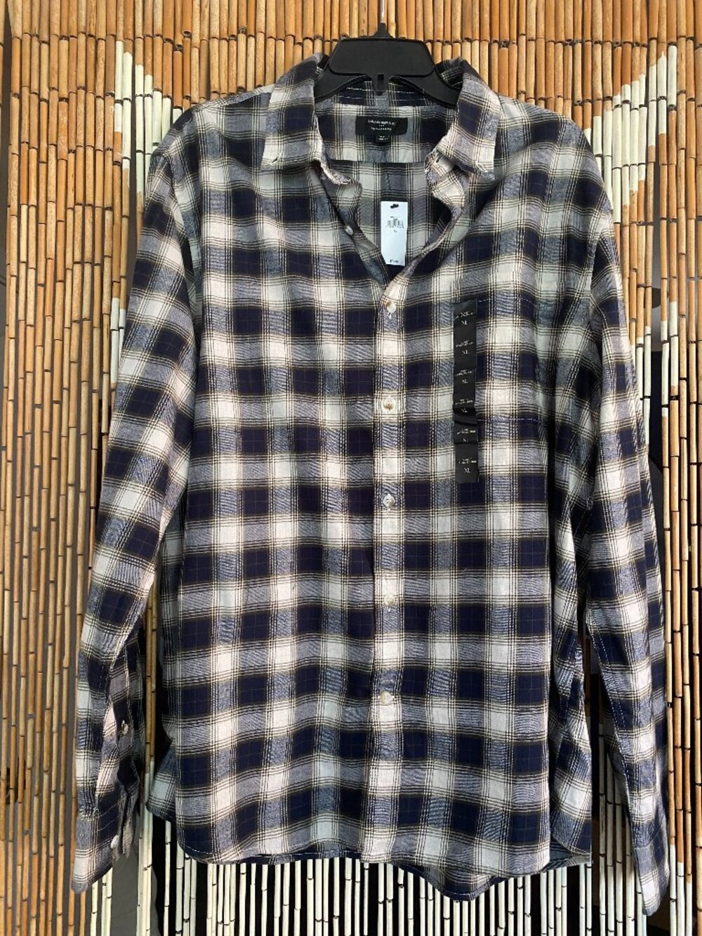 Banana Republic Long Sleeve Plaid Button Up Size XL